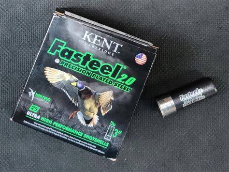 kent 12-gauge shotgun shells steel-shot 25-round box|Kent Fasteel 2.0 Precision Plated Steel Shotgun Shells.